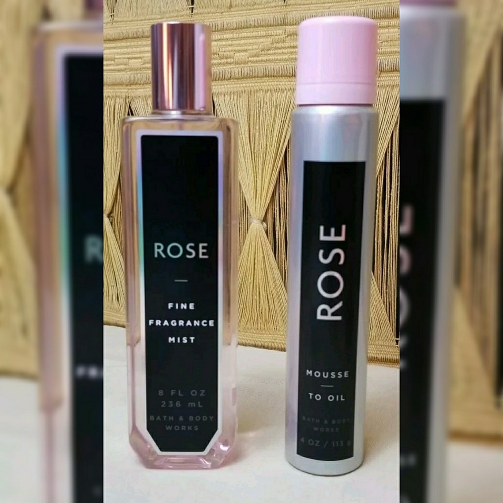 Bath & Body Works ROSE Body Spray & Mousse Oil - Picture 1 of 2